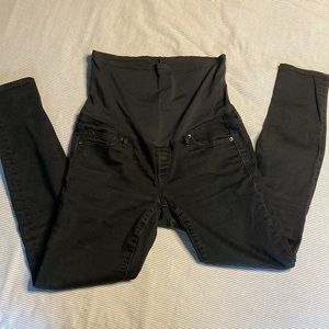 Gap maternity washed black skinny jeans